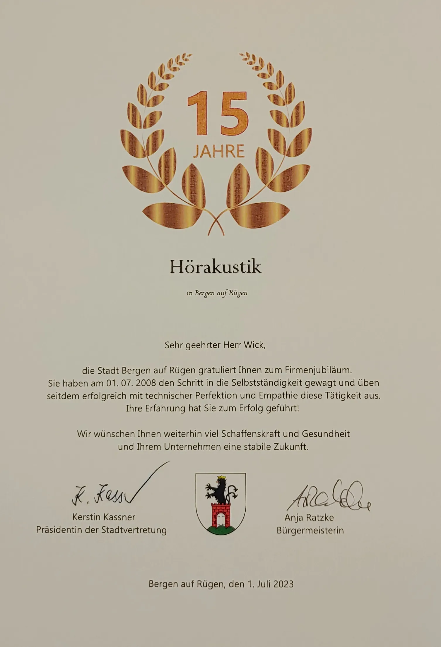 Read more about the article 15 Jahre Hörakustik